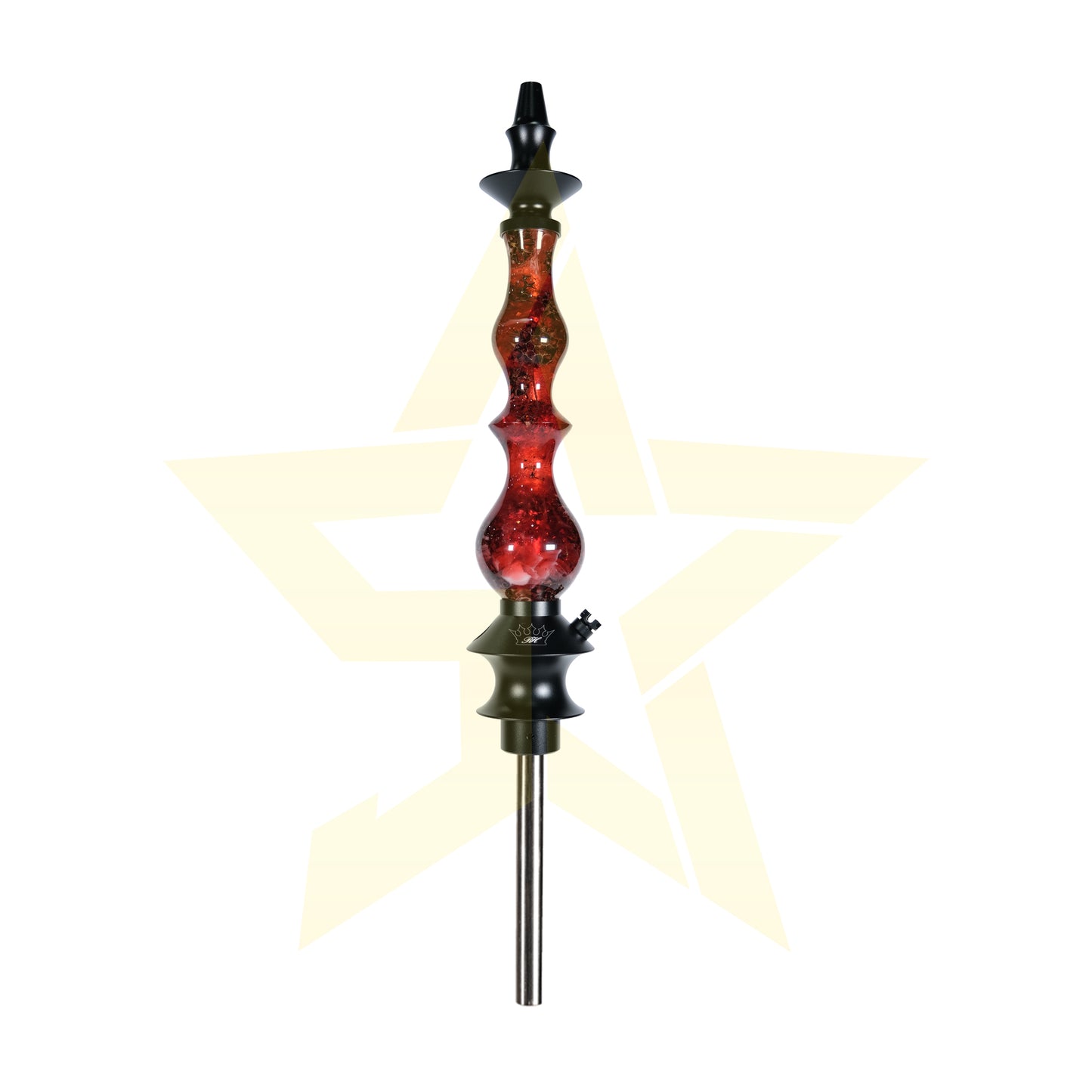 Regal Hookah - Queen epoxy "Red gumseed Pod"