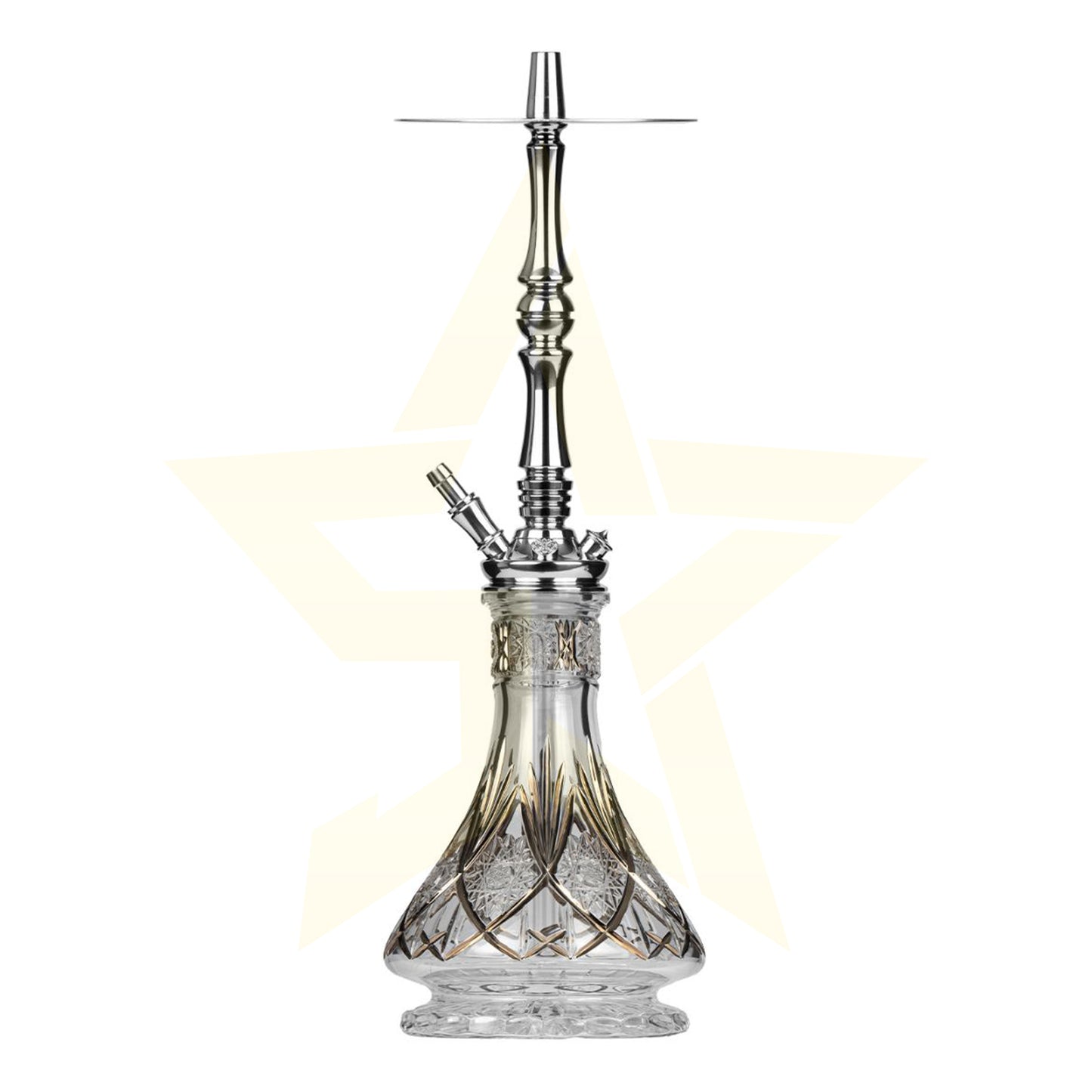 Moze Tradi L - Silver - Caesar Crystal Zahir Hookah