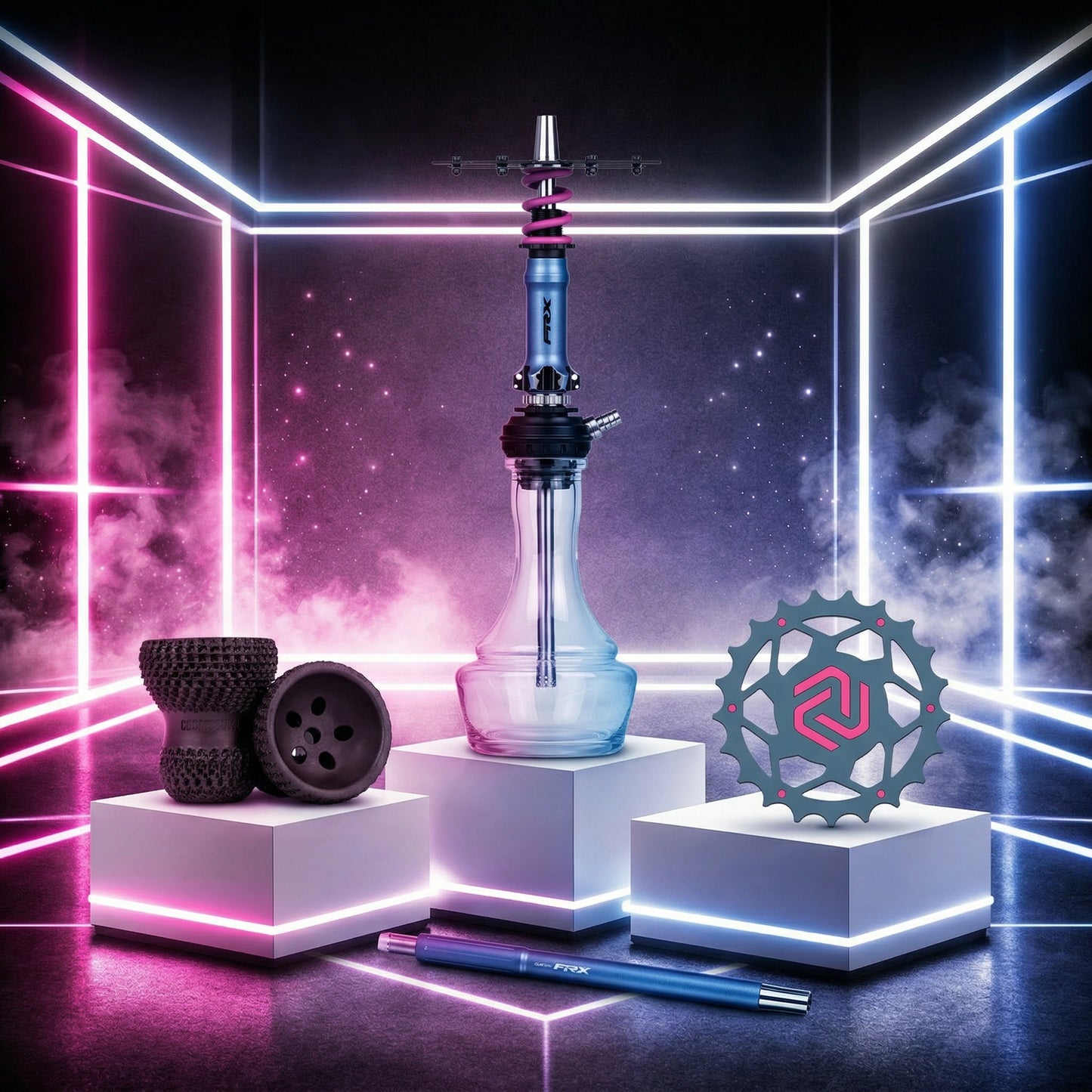 Amotion Hookah package deal - Pedal RX - Azure
