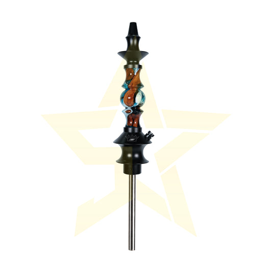 Regal Hookah - Joker epoxy "Blue/White joker eye with wood