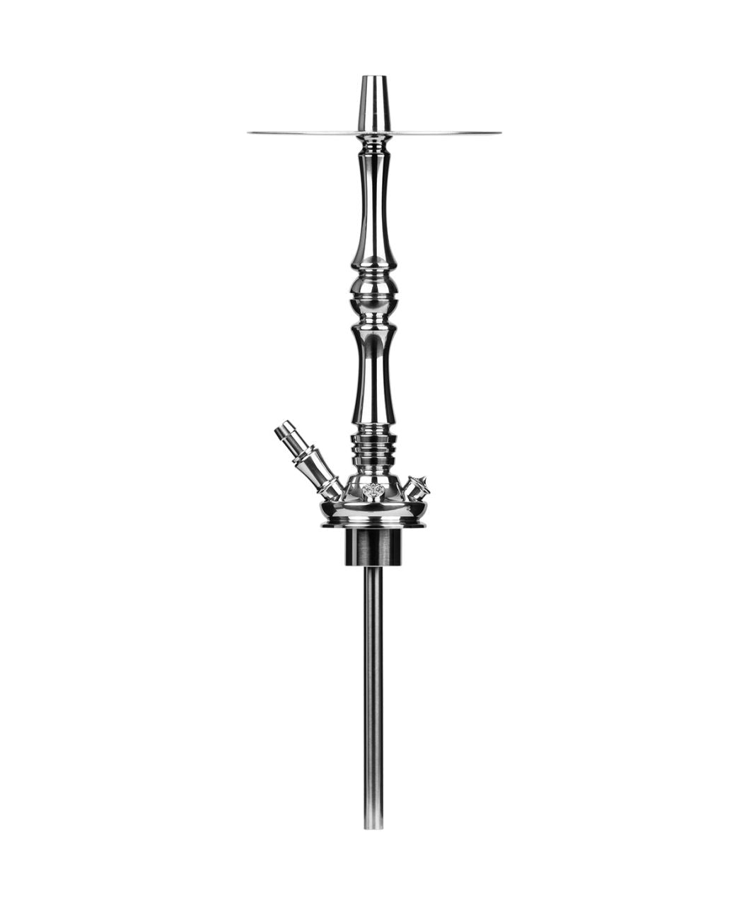 Moze Tradi L - Silver - Caesar Crystal Zahir Hookah